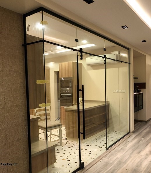 تركيب زجاج سكريت الرياض - درابزين شقة سكنية